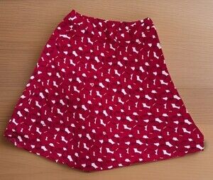 Jones New York 100% Silk Chiffon Layered Maxi A-line Skirt Red White Lined 16